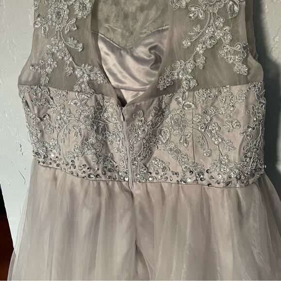 Charming Lace Tulle Fairy Mini Dress in Soft Pink Balletcore Ballet Core sz 12 - Picture 4 of 11